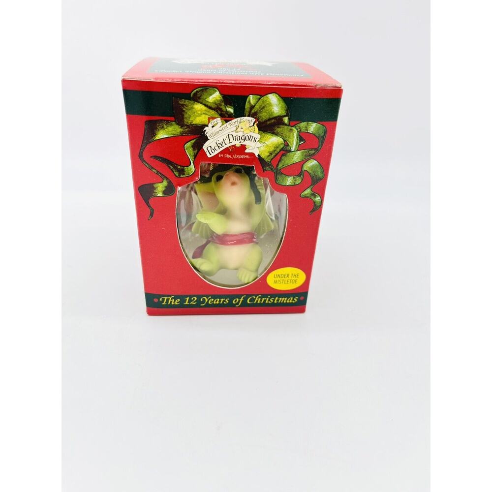 Pocket Dragons Under The Mistletoe Christmas Ornament Real Musgrave